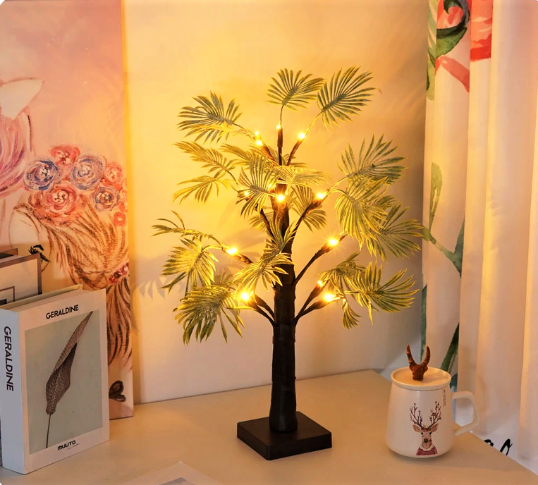 Palm Leaf Table Lamp