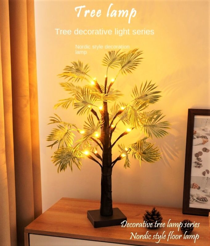 Palm Leaf Table Lamp