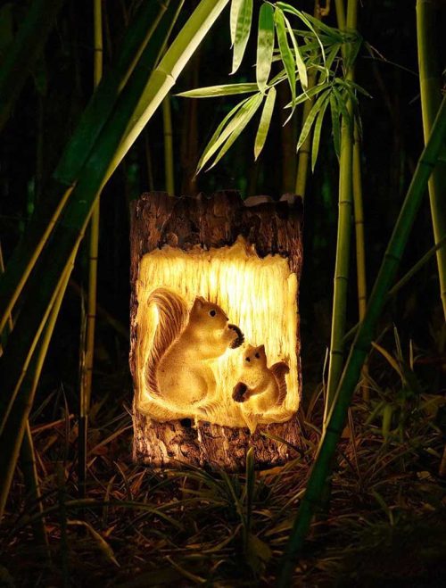 Solar Squirrel Lamp