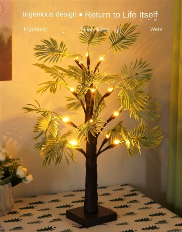 Palm Leaf Table Lamp