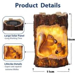 Solar Squirrel Lamp