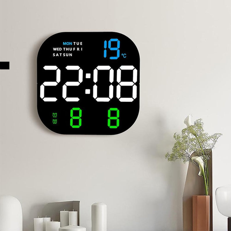 Modern Digital Wall Clock